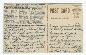 U. S. Postal Card Club postcard - Blanche